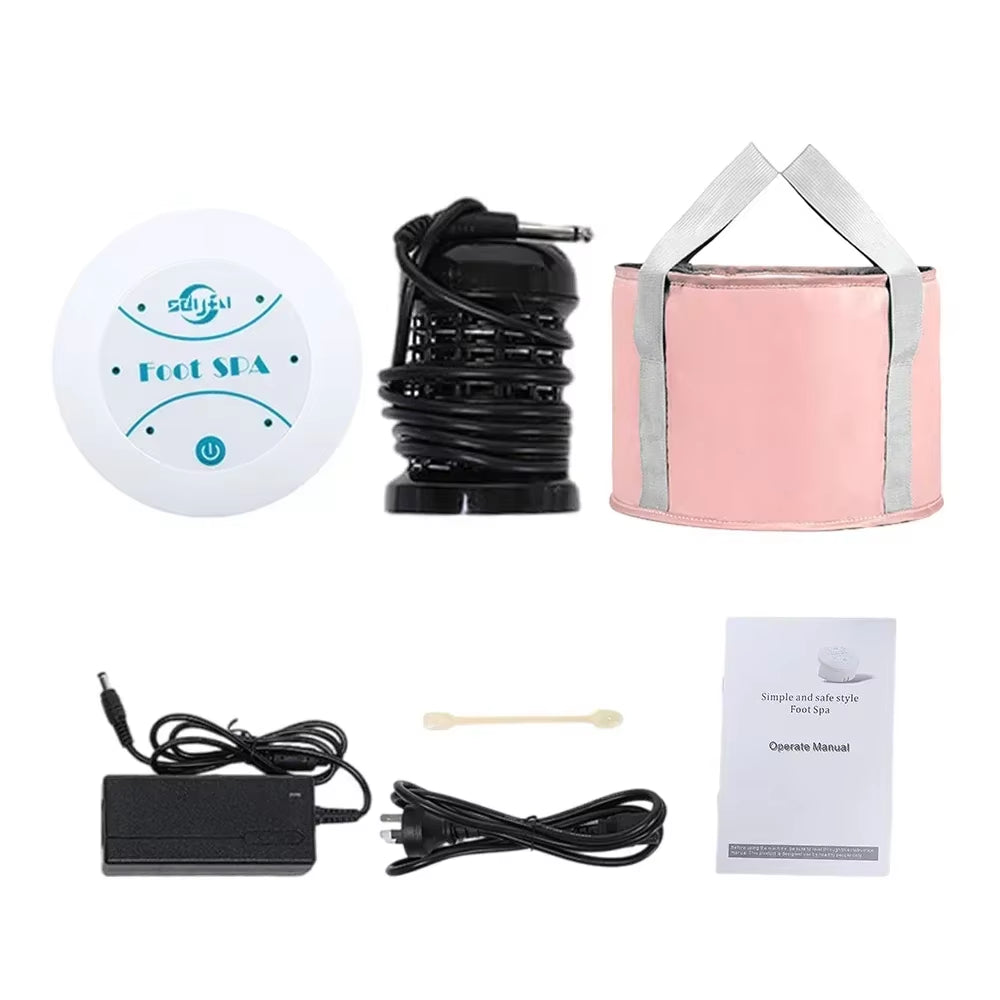 Foot Detox Machine Portable Ion Detoxifier Footbath Foot Washing Spa Foot Bath Pedicure Ionic Detox Massage Blood Circulation