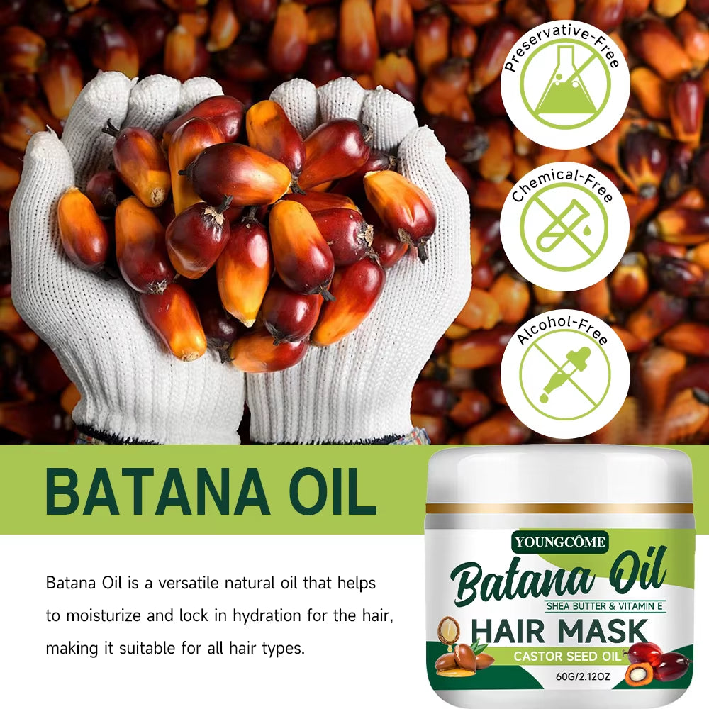 Batana Rosemary Hair Care Hair Mask Nourish Moisturize Improve Hair Quality Reduct Hair Loss Prevent Repair Revitalize Hair Care