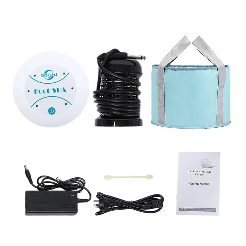 Foot Detox Machine Portable Ion Detoxifier Footbath Foot Washing Spa Foot Bath Pedicure Ionic Detox Massage Blood Circulation