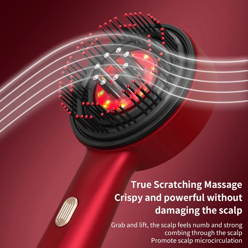 Hair Care Comb, Scalp Kneading Massager, Liquid Guide Comb, Red Light Hair Care Comb, Electric Massage Comb