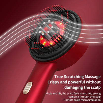 Hair Care Comb, Scalp Kneading Massager, Liquid Guide Comb, Red Light Hair Care Comb, Electric Massage Comb