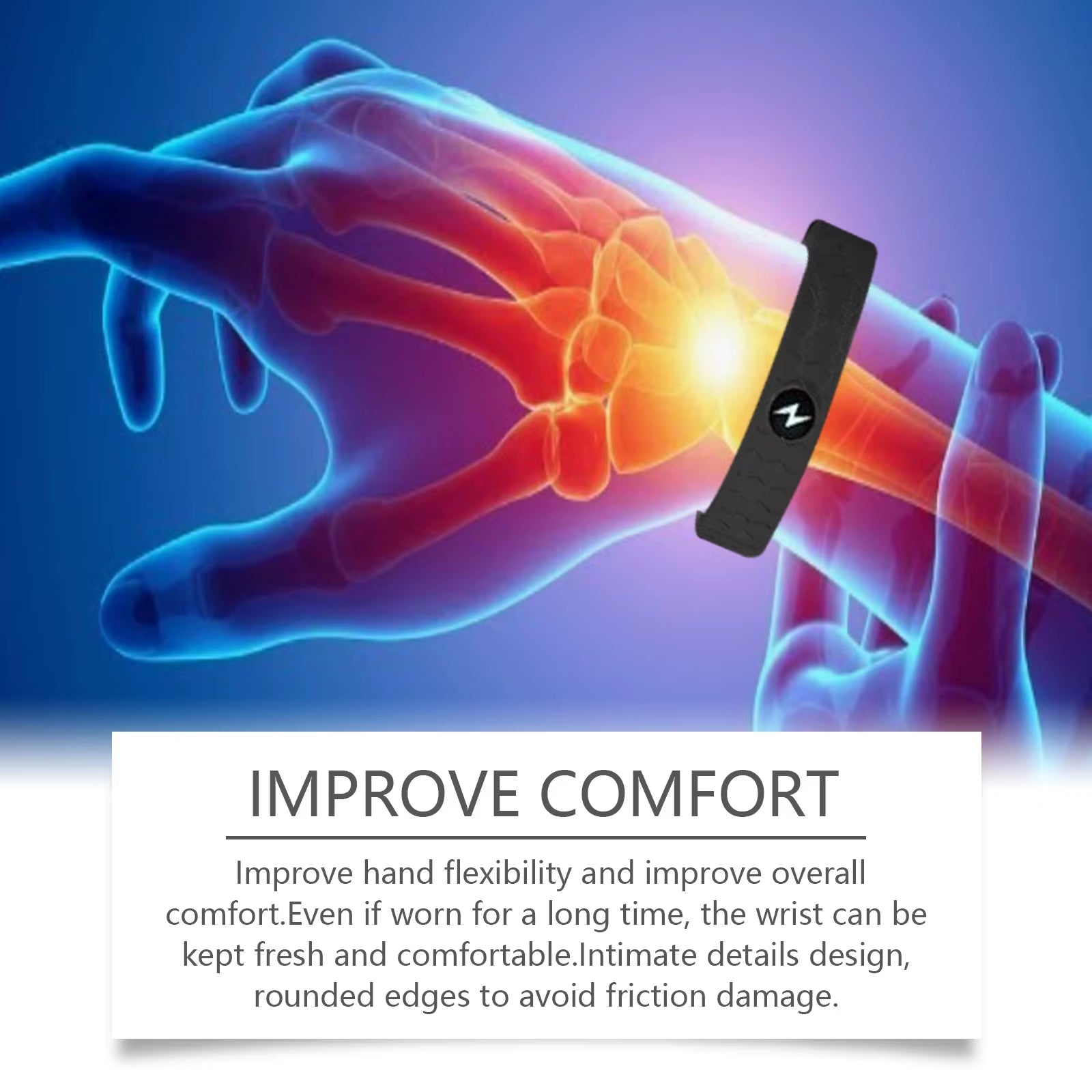 Energy Therapy Bracelet Relieve Arthritis Pain Hand Numbness anti Fatigue Improve Circulation Adjustable Bracelets