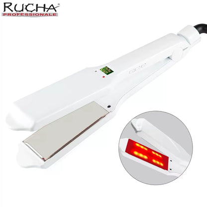 Hair Irons Infrared Ultrasonic Hair Care Iron for Frizzy Dry Hair Keratin Repair 2 Inch Hair Treatment Recovers Irons
