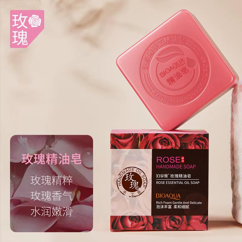 Bamboo Charcoal Body Care Cleaning Soap Moisturizing and Lasting Exfoliating Soap Long-Lasting Fragrance Body Care Soap